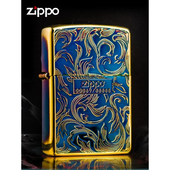 保真代购：zippo打火机正版官方熏金唐草之宝