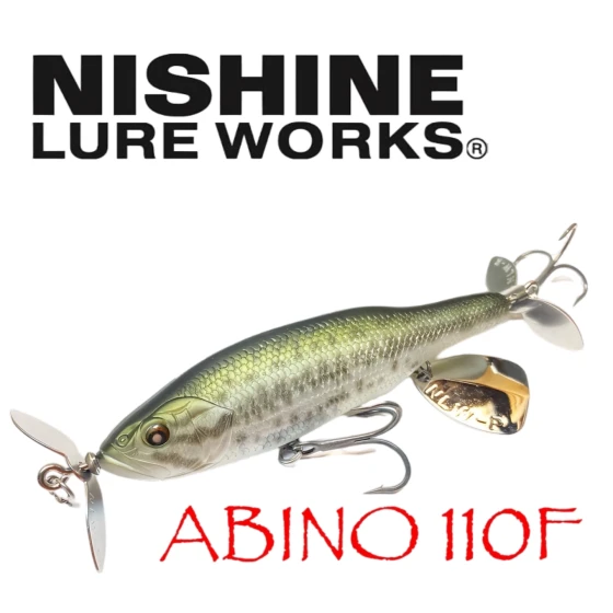 日本进口Nishine路亚饵Abino 110F水面系唤醒饵