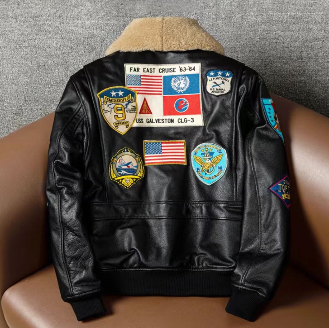 G1头层牛皮飞行服